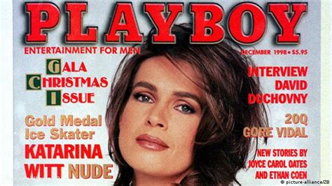 Katarina Witt on the cover of Playboy